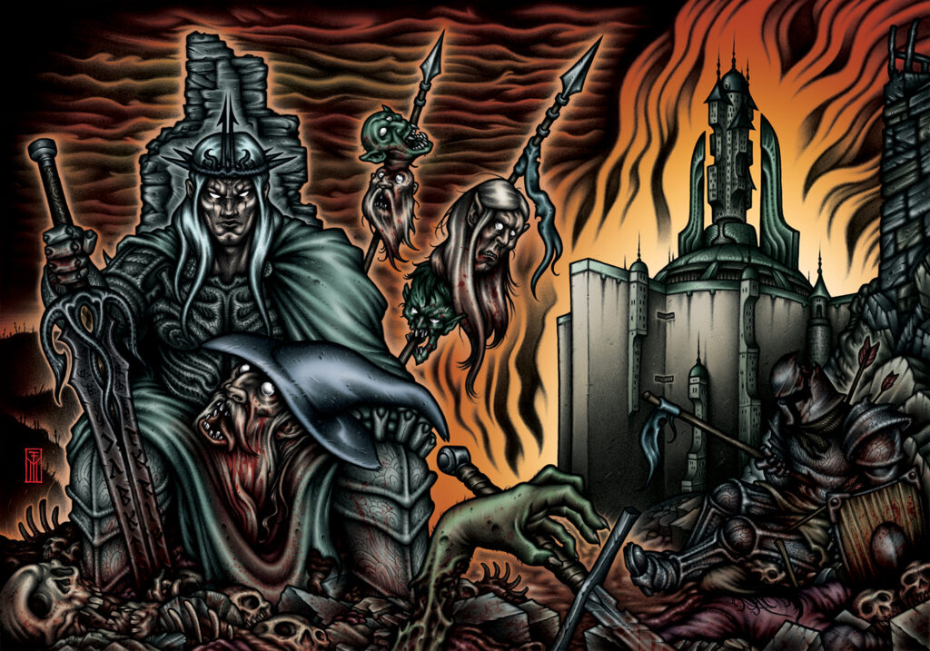 Elric le Nécromancien - illustration publiée dans Pop Icons #7 spécial J.R.R. Tolkien